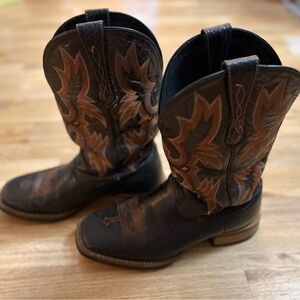 Ariat Black Leather Cowboy Boots